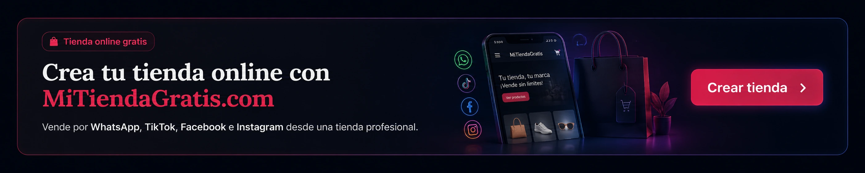 Crea tu tienda online con MiTiendaGratis.com
